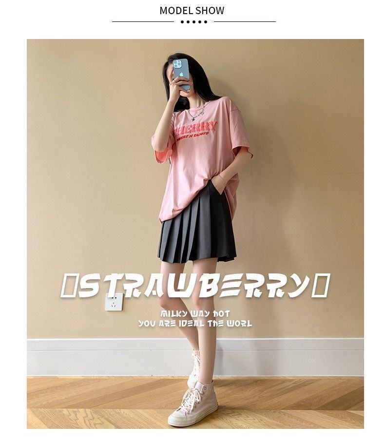 夏季带口袋百褶裙小个子松紧高腰弹力短裙女胖mm大码显瘦半身裙黑详情11