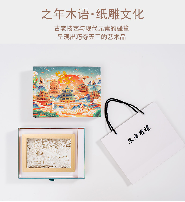 文创纸雕灯公司活动礼品毕业伴手礼物城市地标产品景区纪念品定制详情1