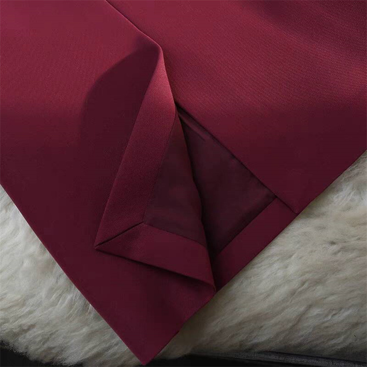 西装半身裙女中长款直筒裙垂坠感夏季2025小个子通勤风开叉包臀裙详情10