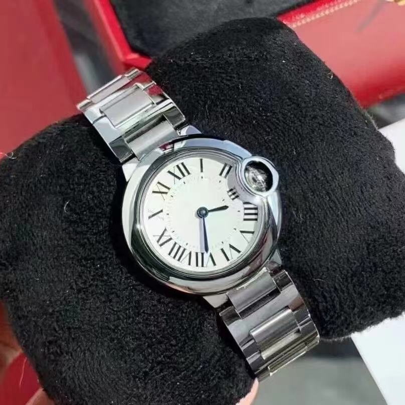 跨境轨道蝶飞三针典雅灰盘蓝针钢带皮带N厂玫瑰金情侣机械表批发详情3