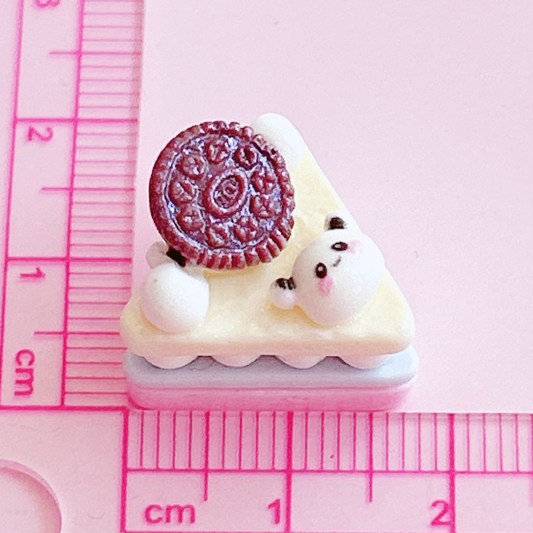 Panda Triangle Mousse Cake Food Play Decoration diy Hair accessory Pendant Handcrafted matching decorative embellishment materials pic 16