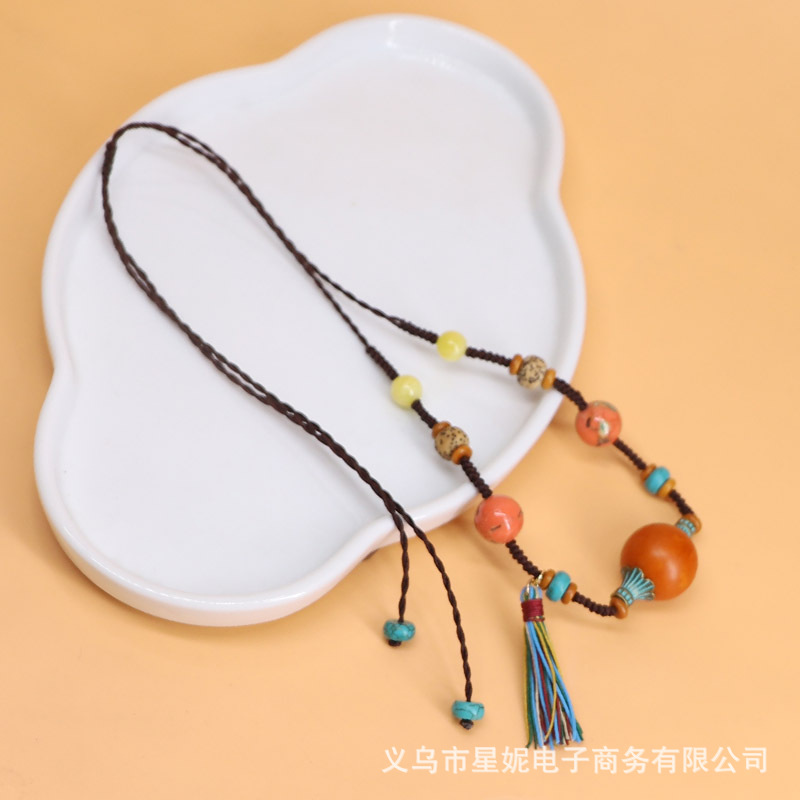Ethnic style, Bohemian style, multi-treasure necklaces, cheongsams, cotton and linen clothes, accessories, collectibles, tassels, necklaces, best-selling wholesale items pic 14