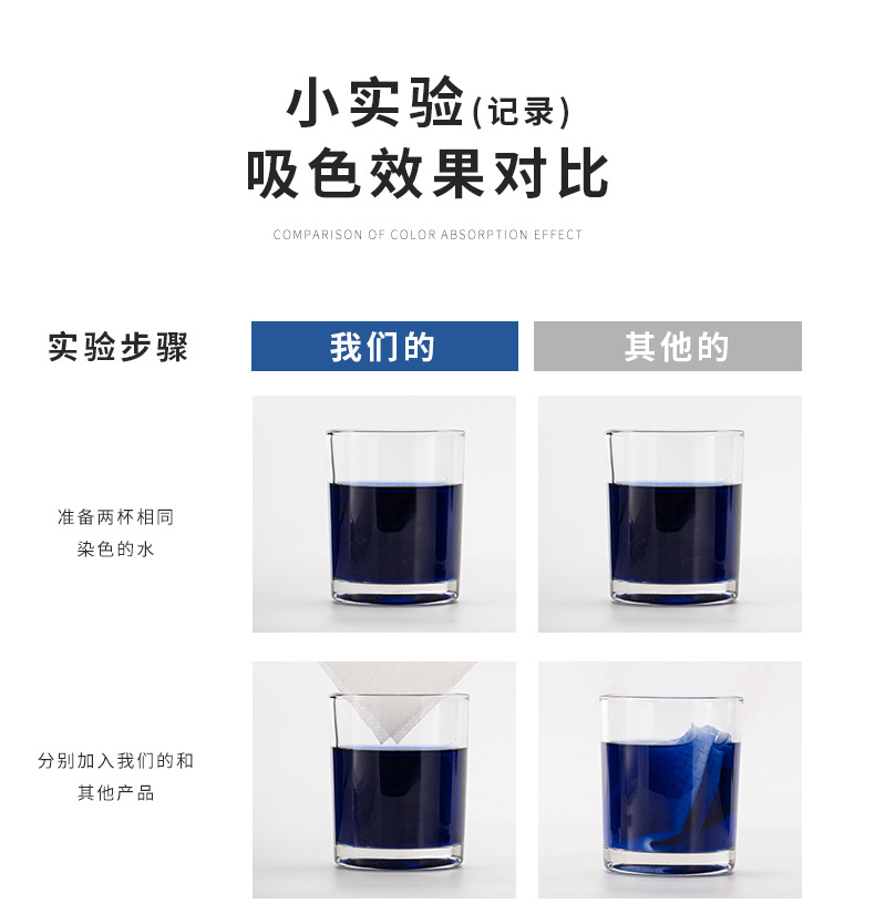家用防串染色色母片吸色纸洗衣防褪色神器混洗不串色吸色片批发详情11