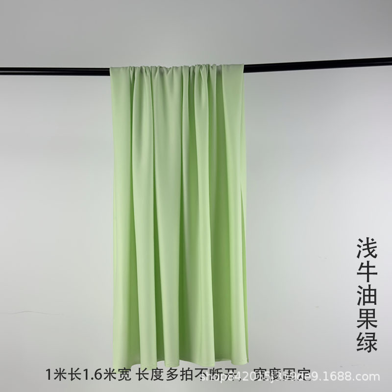 新中式全森系绿色中国风户外场景布置纱幔布幔幼儿园环创布料详情2