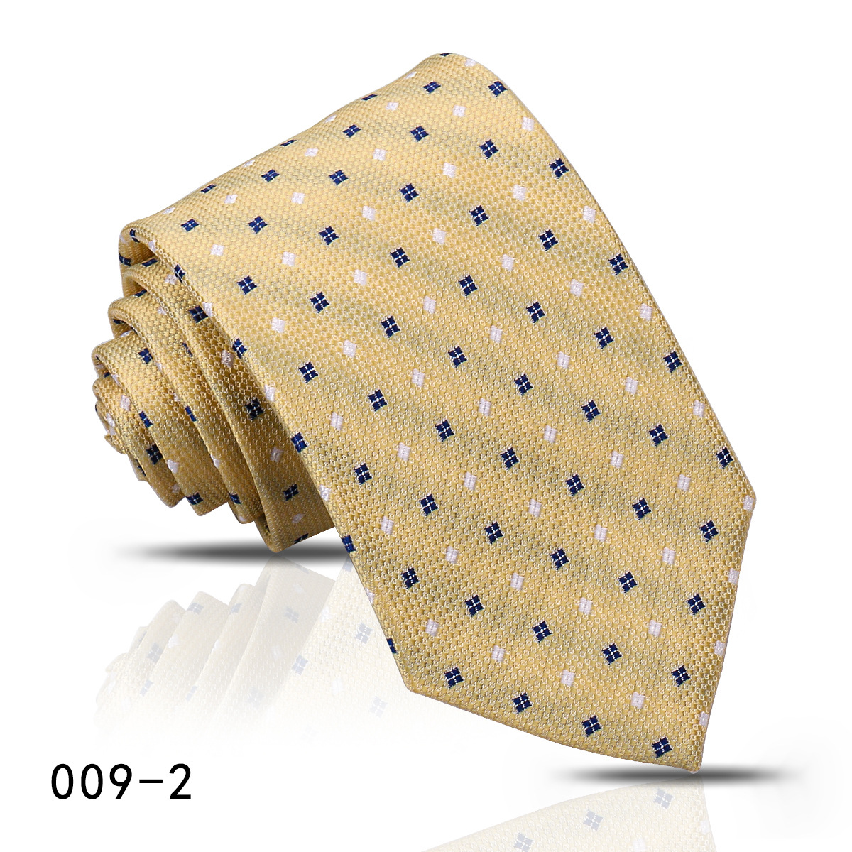 男士商务职业条纹领带8CM高级感蓝色藏青手打衬衣搭配嵊州现货详情28