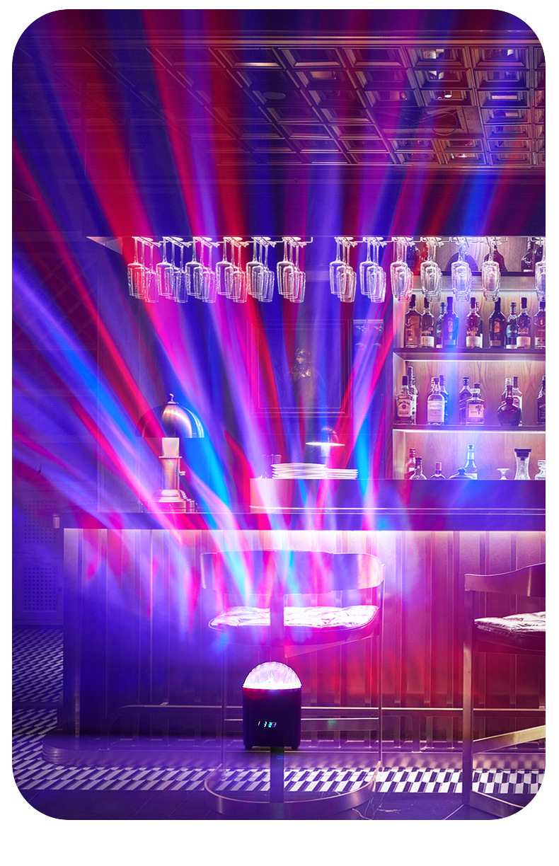 跨境电商爆款蓝牙音响卧室氛围充电款北极光灯小夜灯七彩北极光灯详情6