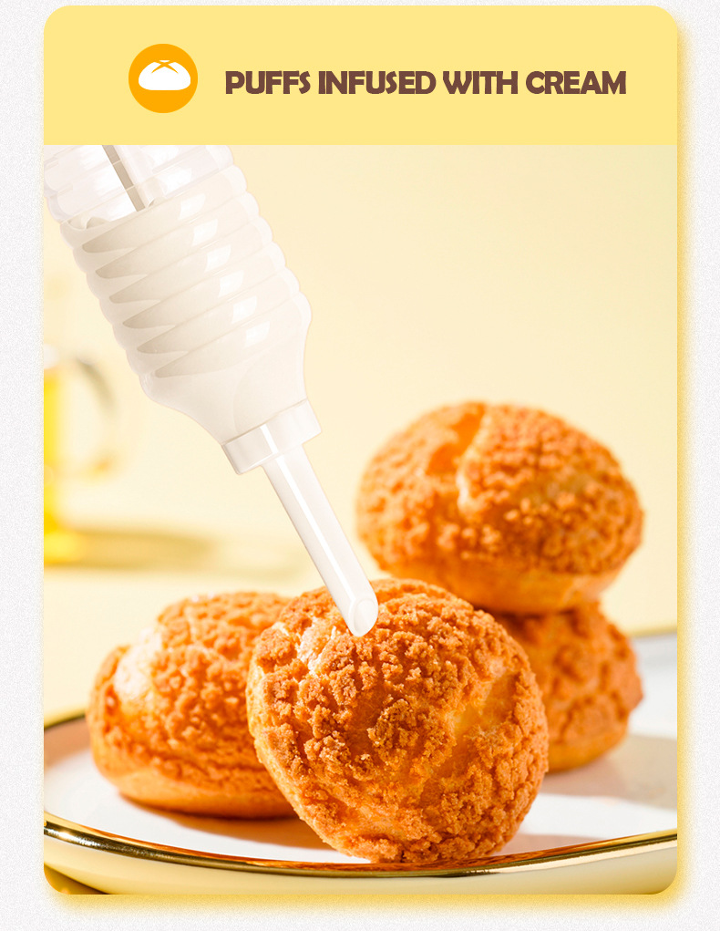 Cross-border Amazon home cookie gun, multi-functional piping machine, baking set, soybean cake maker, cream gun pic 12