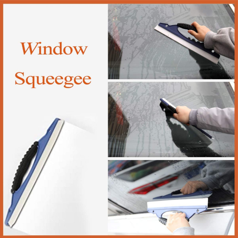 Cross-border source car wash and cleaning set of 10 pieces: car wash sponge, rubber thread, wheel hub brush, glass scraper, car wash brush pic 6