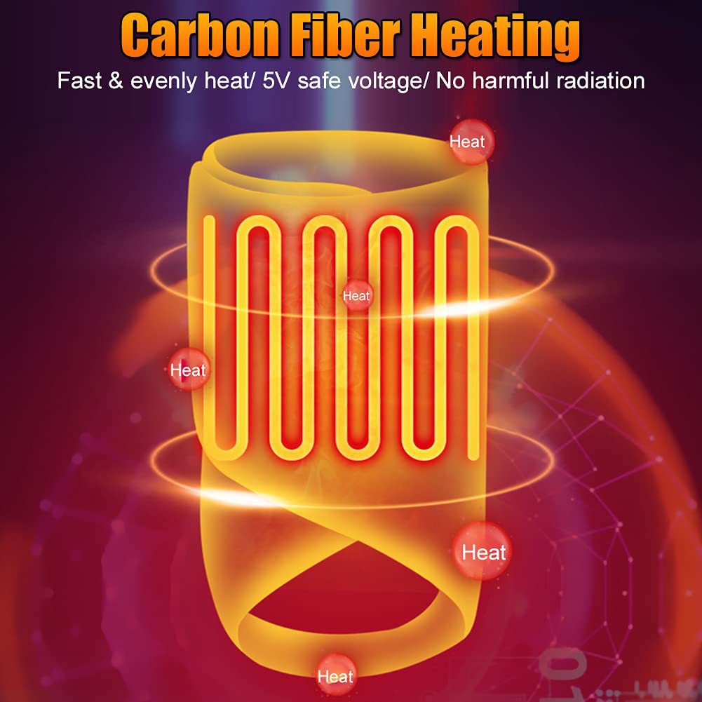USB electric heating ankle guard for warmth, heating, joint protection, physiotherapy, body warming, hot compress and heating ankle guard in stock pic 8