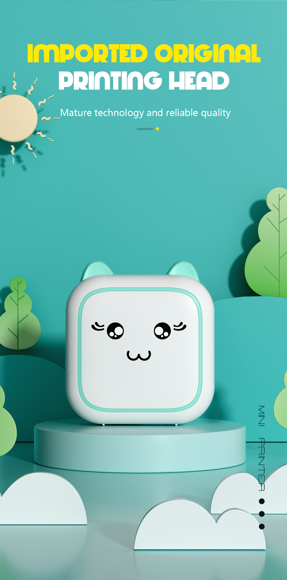 勋尘AI迷你照片打印机小标签打印机手账便签二维码蓝牙热敏打印机详情3