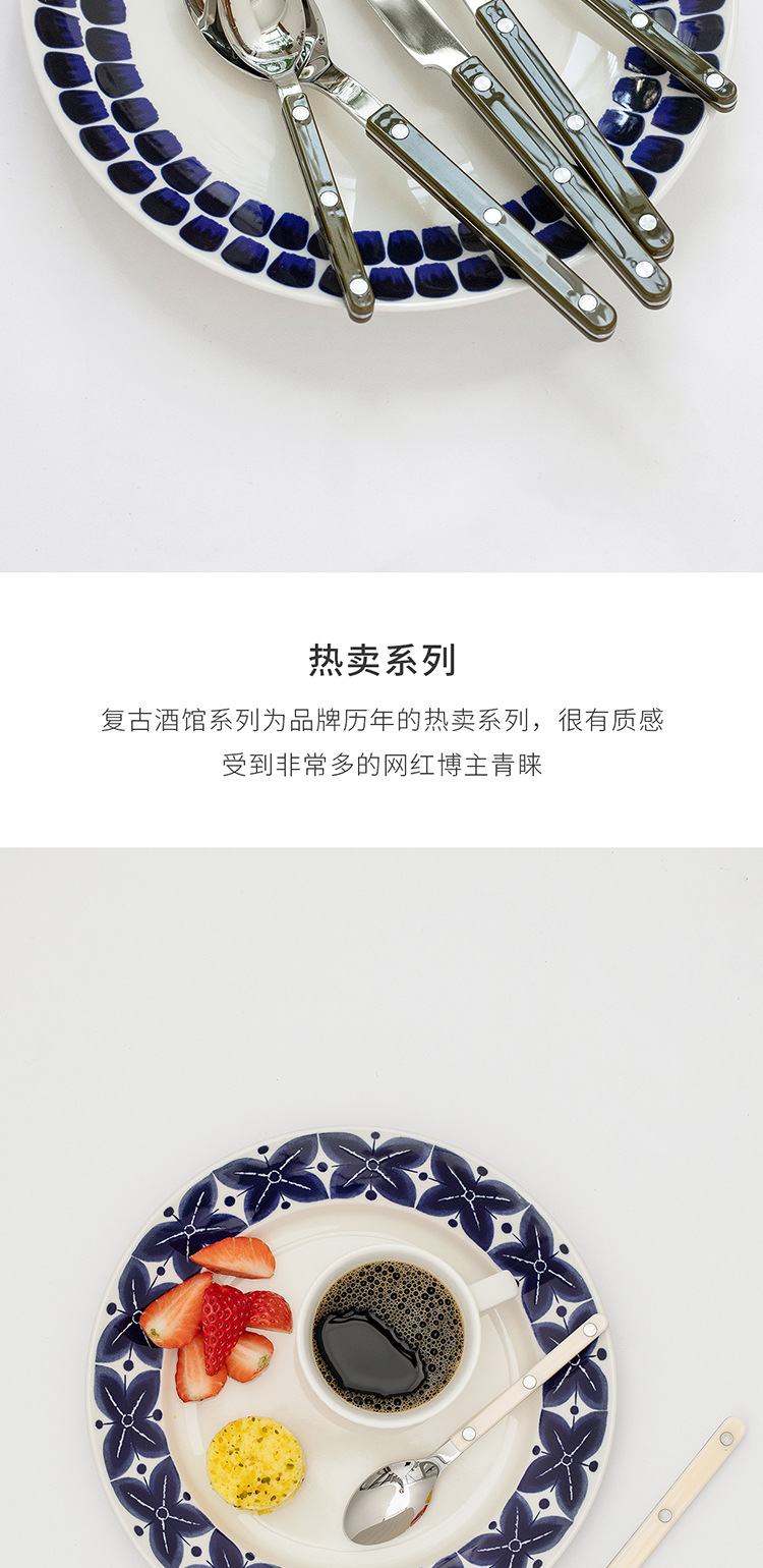 【官方正品】法国进口Sabre Paris西餐牛扒刀叉勺简约不锈钢餐具详情7