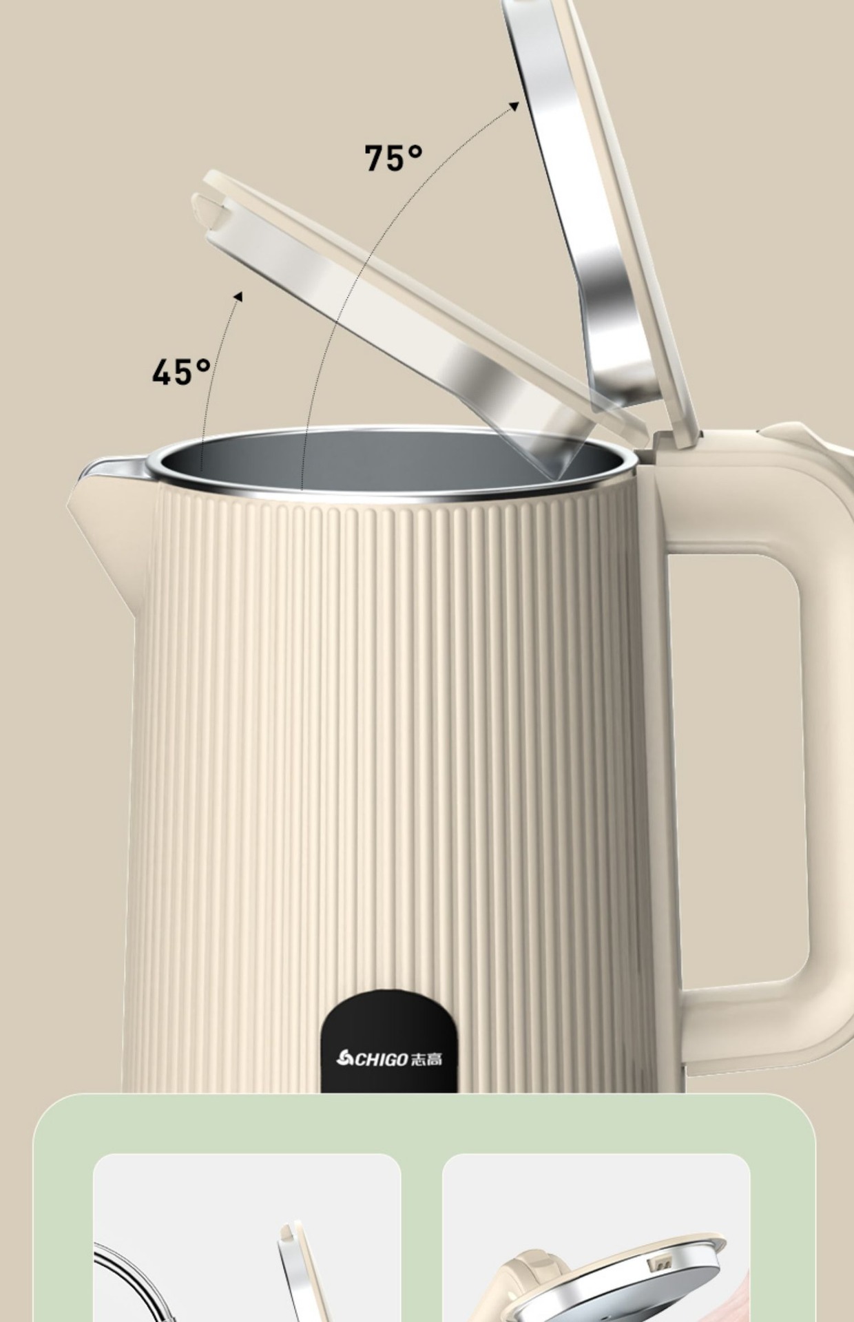 Household stainless steel insulated kettle, constant-temperature automatic power-off, large-capacity electric kettle, constant-temperature integrated pic 23