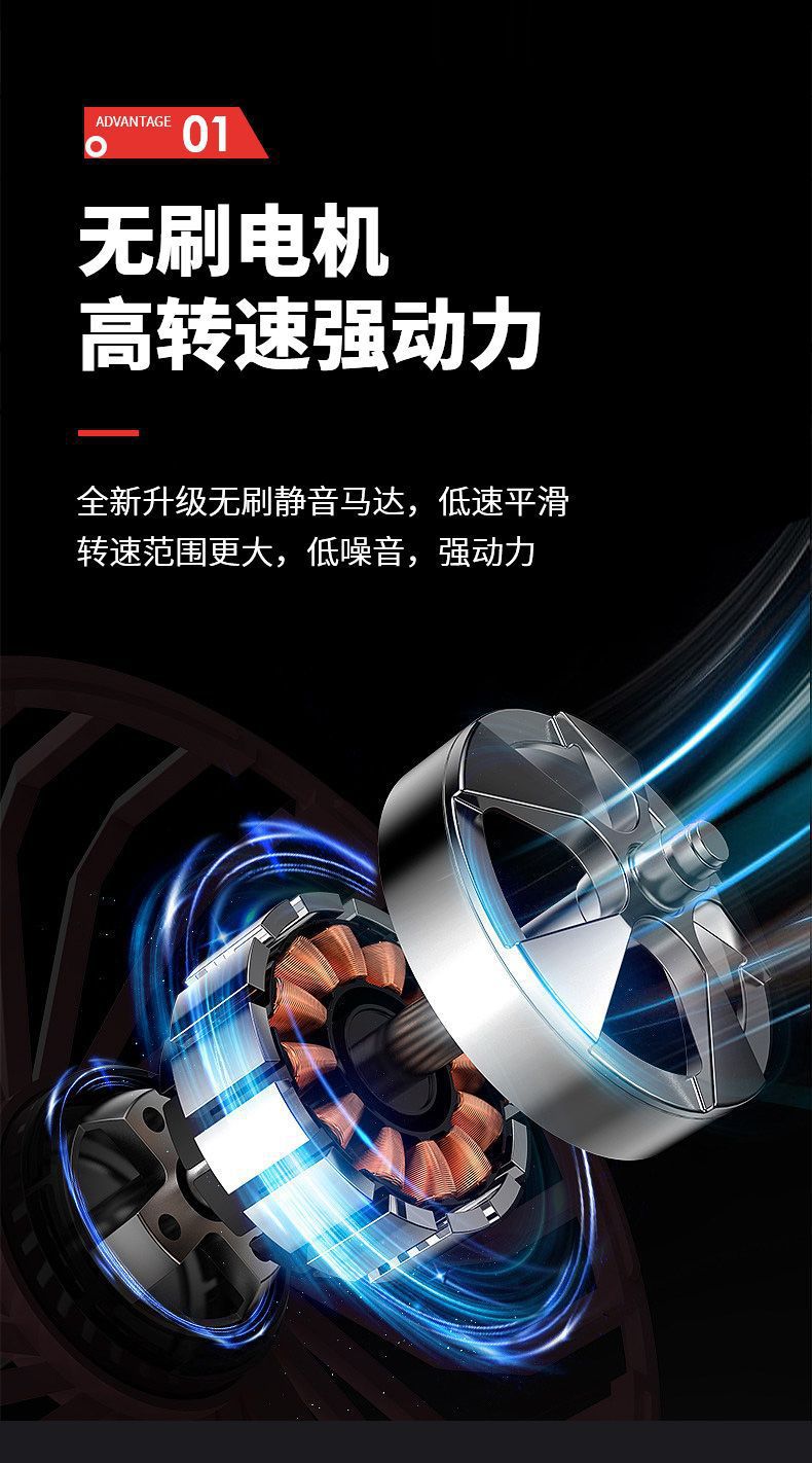 充电式无刷电机起子机多功能锂电手电钻扭力电动扳手工具套装批发详情3