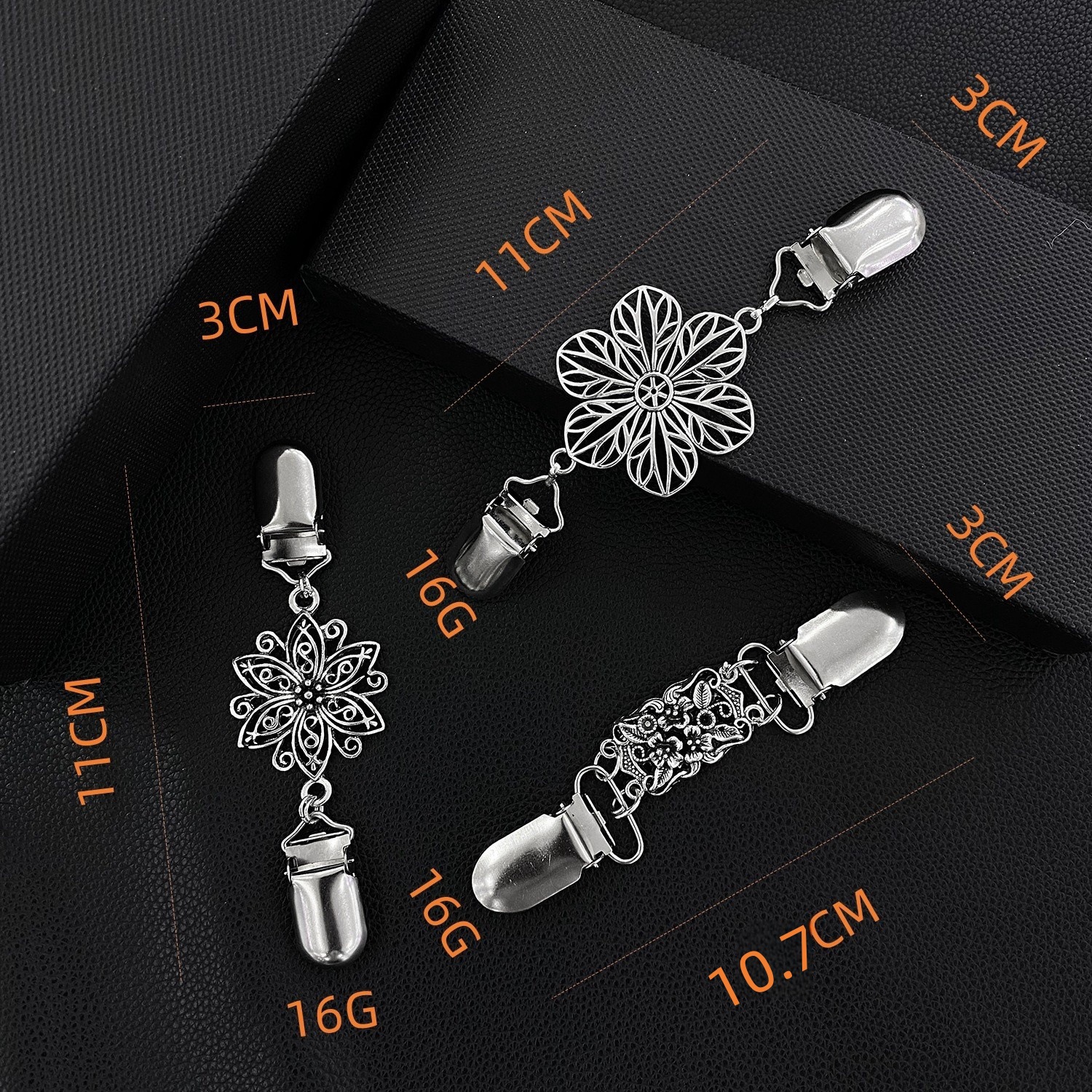 欧美复古合金毛衣夹丝巾开衫扣衬衣领夹防走光束紧夹胸针厂家直销详情14