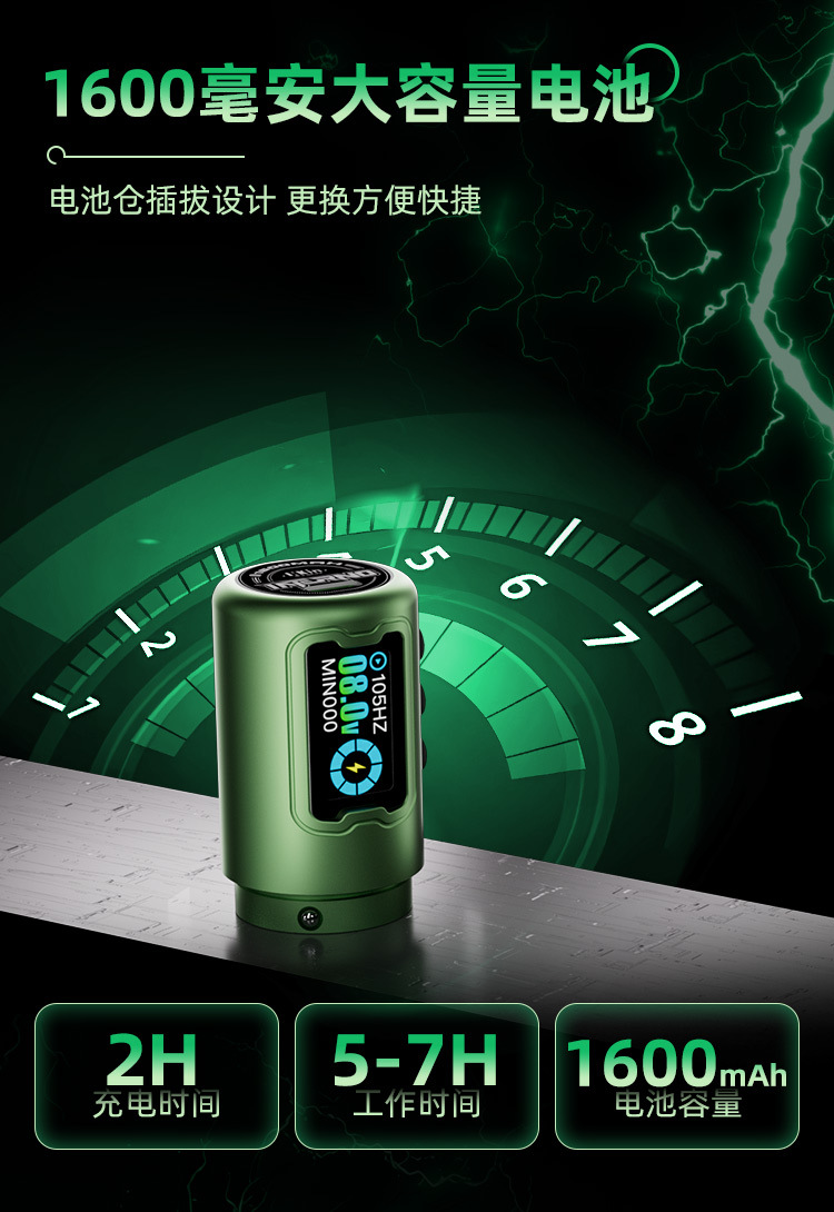 shanilak Tattoo Rampage Wireless Battery Pen 4.0 4.5mm Large stroke thick handle Brushless tattoo all-in-one machine pic 4