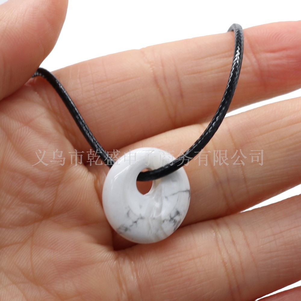 Exquisite natural stone semi-precious stone beads, large-hole beads, DIY jewelry accessories, handcrafted necklaces, wholesale pic 22
