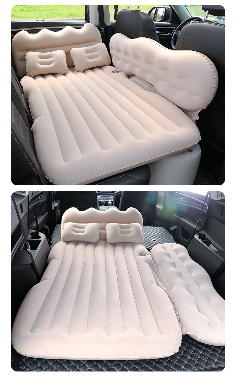 工厂车载充气床家用轿车充气床垫加大档山峰款汽车后排气垫床批发详情13