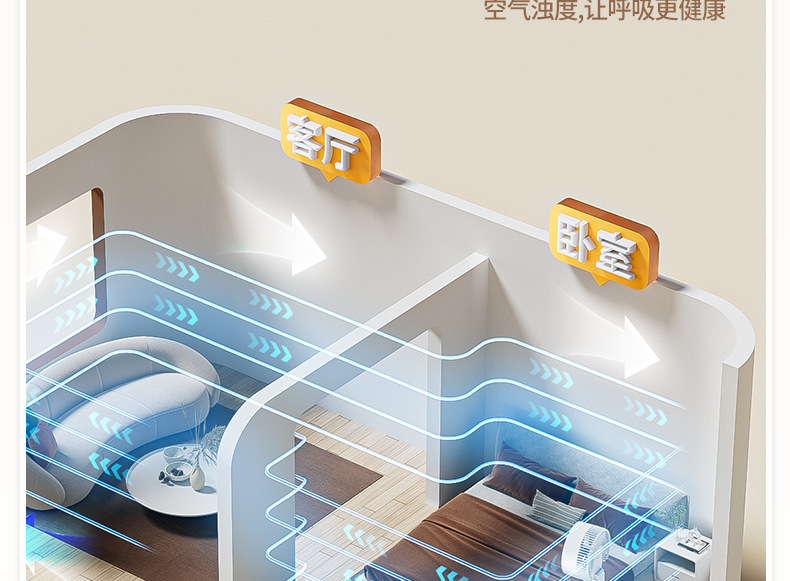 空气循环扇静音摇头语音款风扇落地扇遥控大风力立式电风扇循环扇详情9