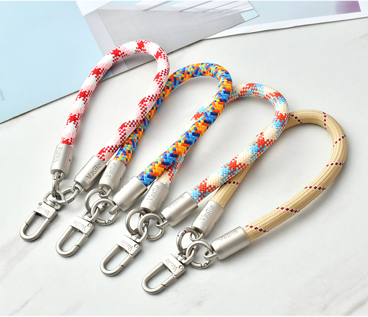 ins风手机挂绳手腕绳彩色新款手机链户外防丢结实腕带钥匙链短绳详情10