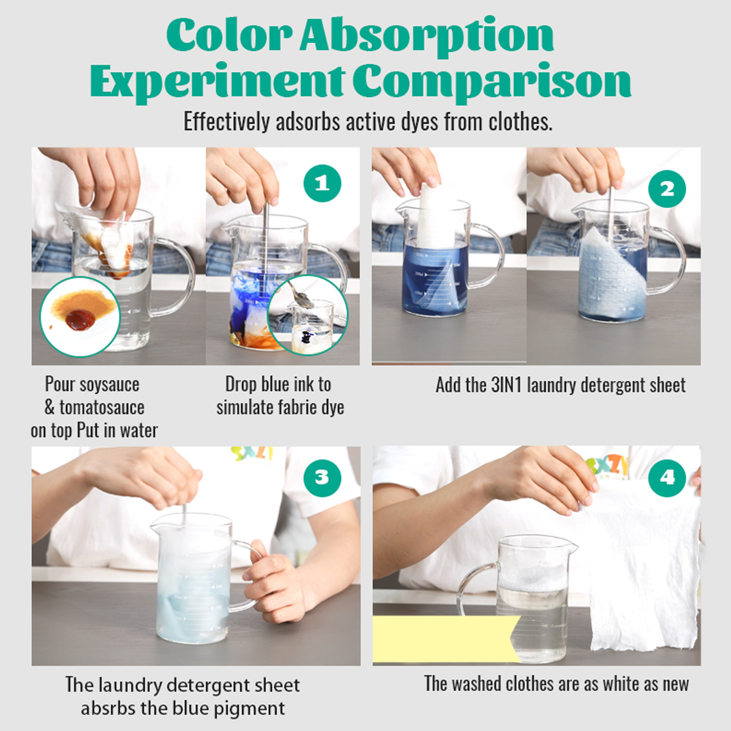 超浓缩防串色洗衣片去污加吸色柔顺三合一洗衣片源头工厂专供外贸详情12