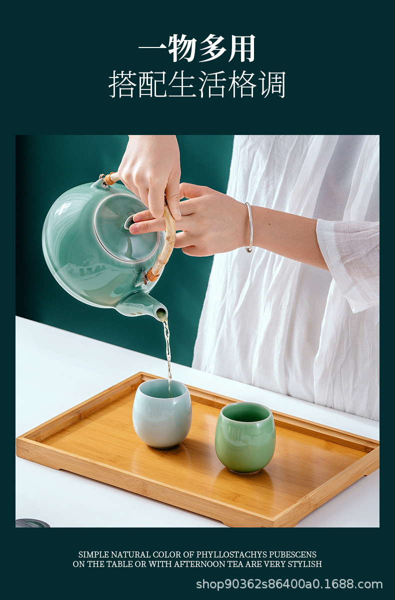 竹木质托盘茶盘竹制木托盘长方形实木商用竹盘高颜值餐盘烧烤盘子详情6