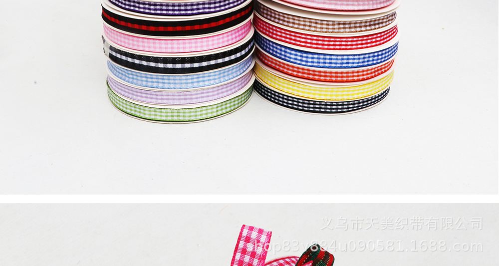 1CM клетчатая упаковка с подарочной лентой changerg DIY подарочной лентой diy подарочной лентой в стиле пасторального дерева pic 9