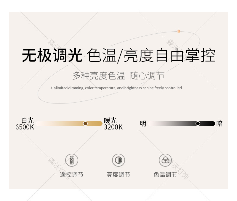 智能奶油风网红吸顶风扇灯卧室简约吊扇灯餐厅书房家用电风扇灯具详情6