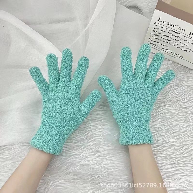 Новые прелестные бобры, мягкие перчатки, коралловые перчатки, студенческие перчатки, которые согревают женщин зимой pic 15