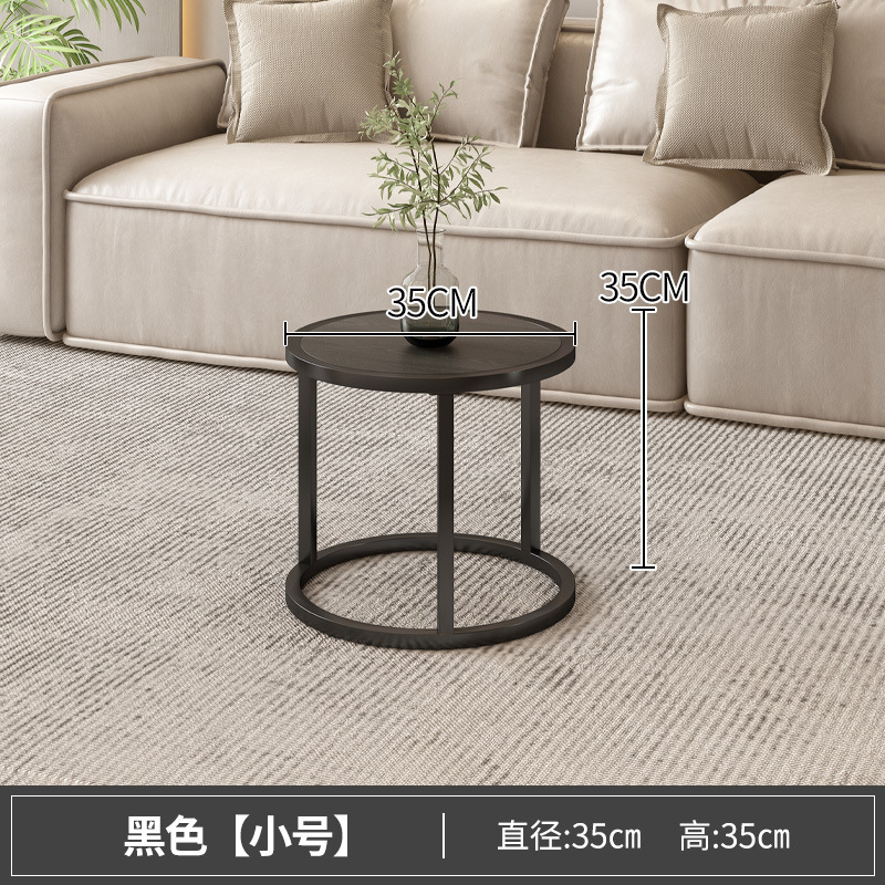 茶几简约现代小户型网红轻奢金属可移动卧室小圆桌子客厅家用边几 pic 19