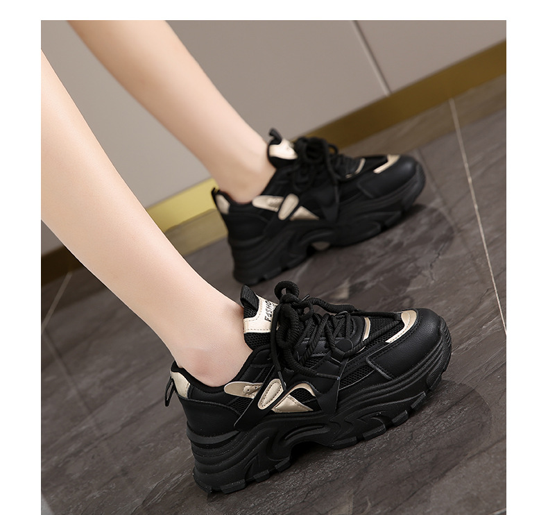 高级感莆田老爹鞋女2024年新款春夏透气显脚小码34软底运动跑步鞋详情15