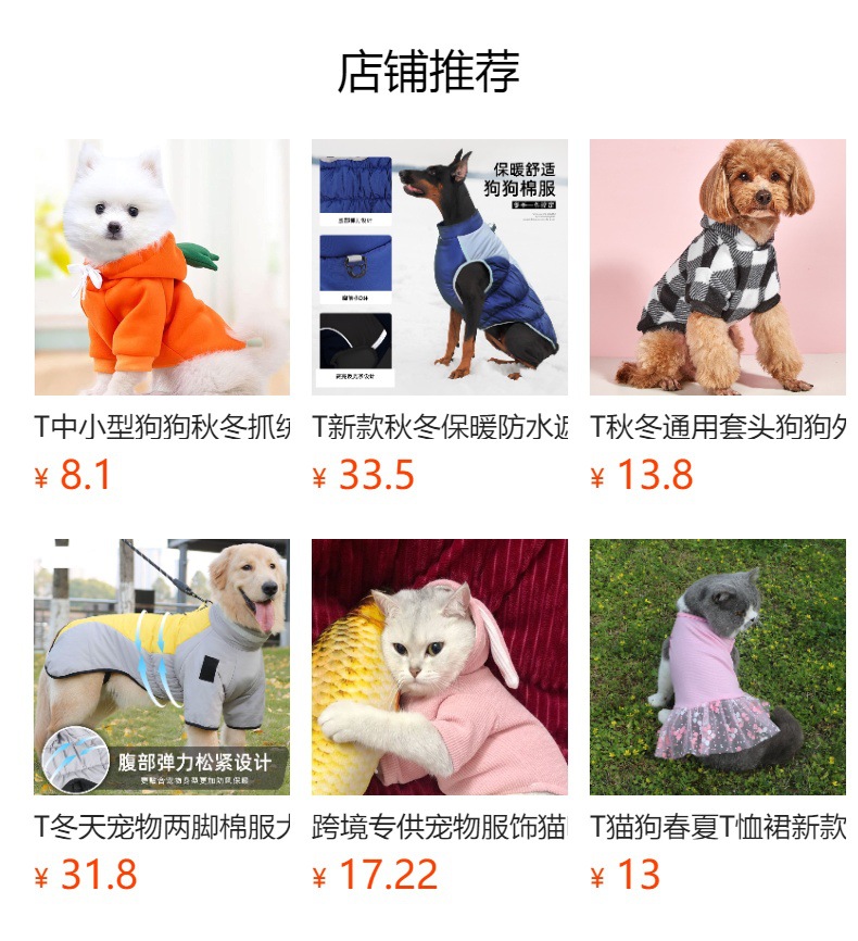 T宠物服凉感小狗猫咪连衣裙时尚甜美裙优雅公主蕾丝小雏菊宠物衣详情1