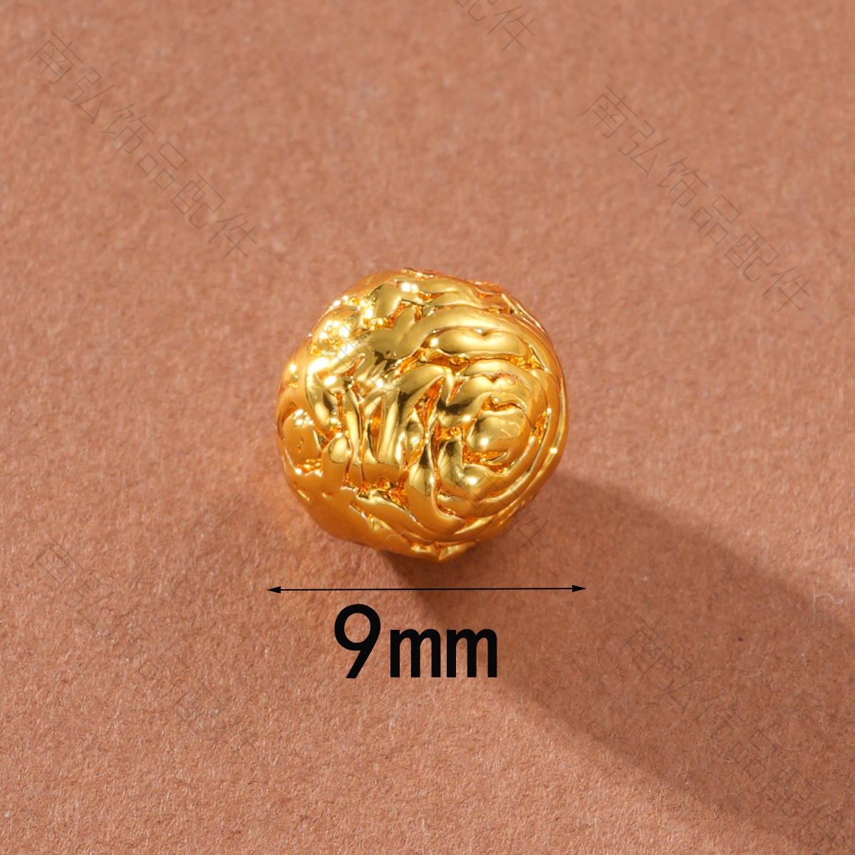 Ancient-style Vietnamese sand gold color-preserving rose large spacer beads high-end DIY bracelet necklace jewelry accessories pic 6