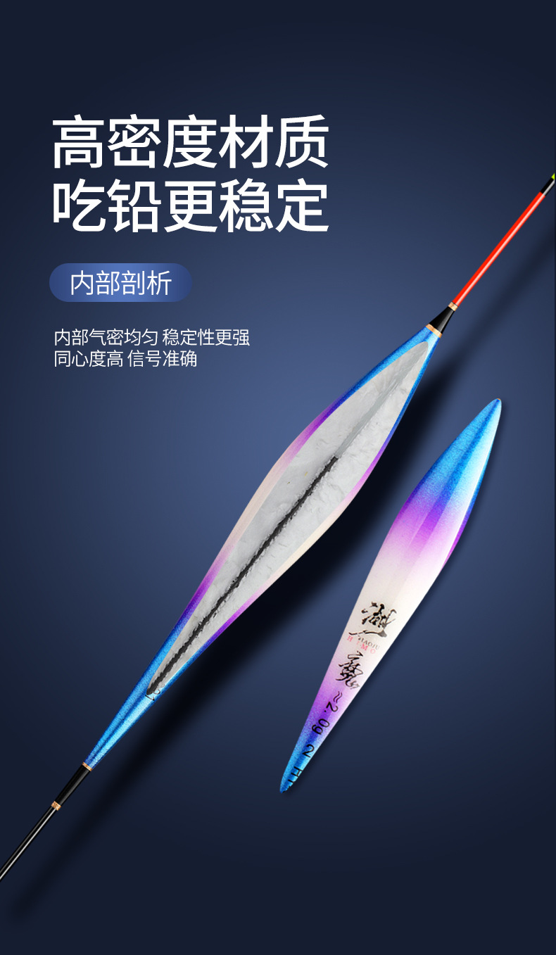 Wholesale float factory price, thickened and eye-catching fish float, highly sensitive crucian carp float, fishing gear, nano float, fishing gear, shallow water large object float pic 8