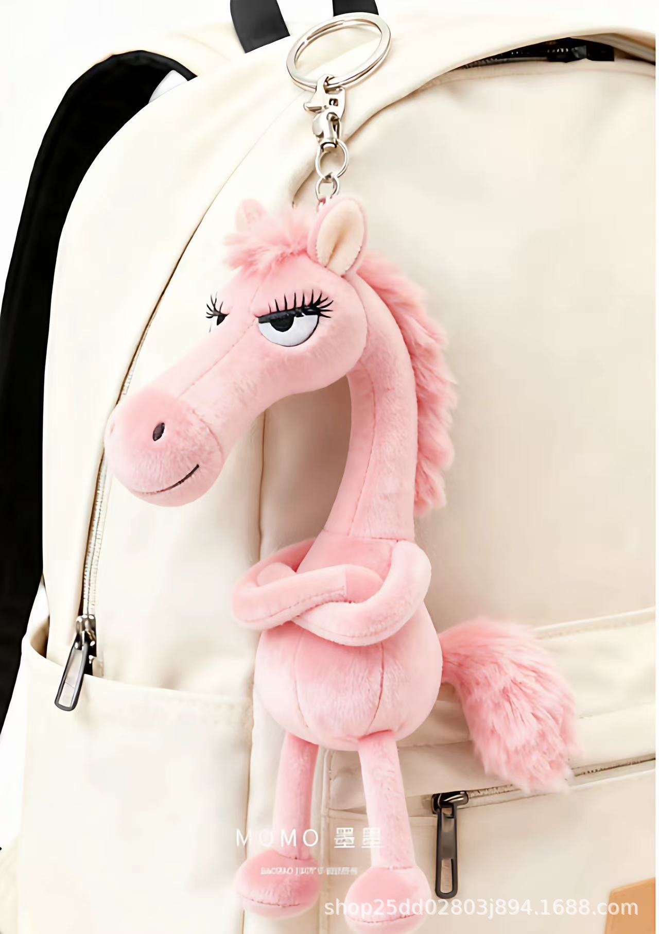 2026年生肖马年吉祥物小马玩偶天选高冷黑马毛绒公仔娃娃包包挂件详情6