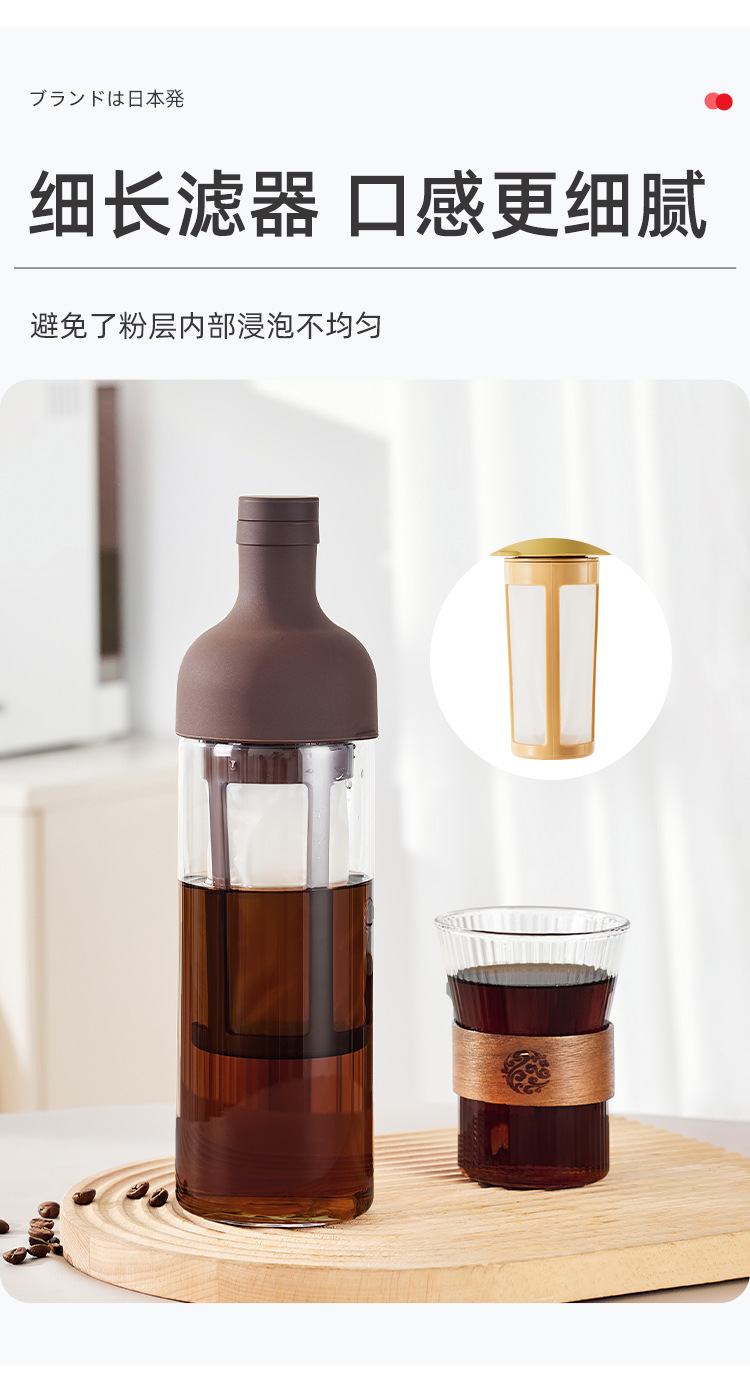Coffee cold brew pot, high borosilicate glass, household cold brew bottle, cold-brewed fruit teapot, cold-quenched teapot, cold brew cup pic 10