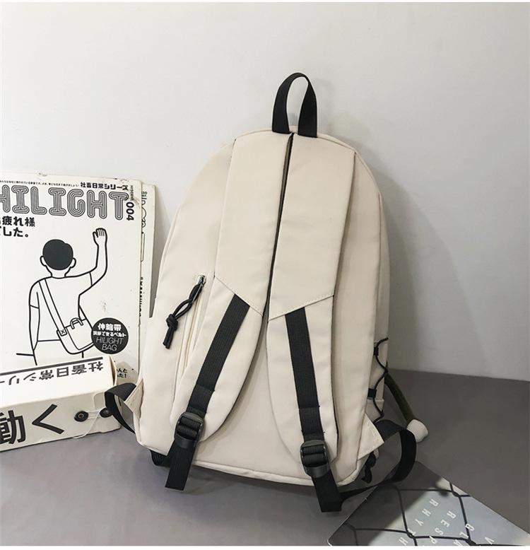 书包男大学生 简约日系ins高中初中生运动双肩包中学生电脑背包女详情8