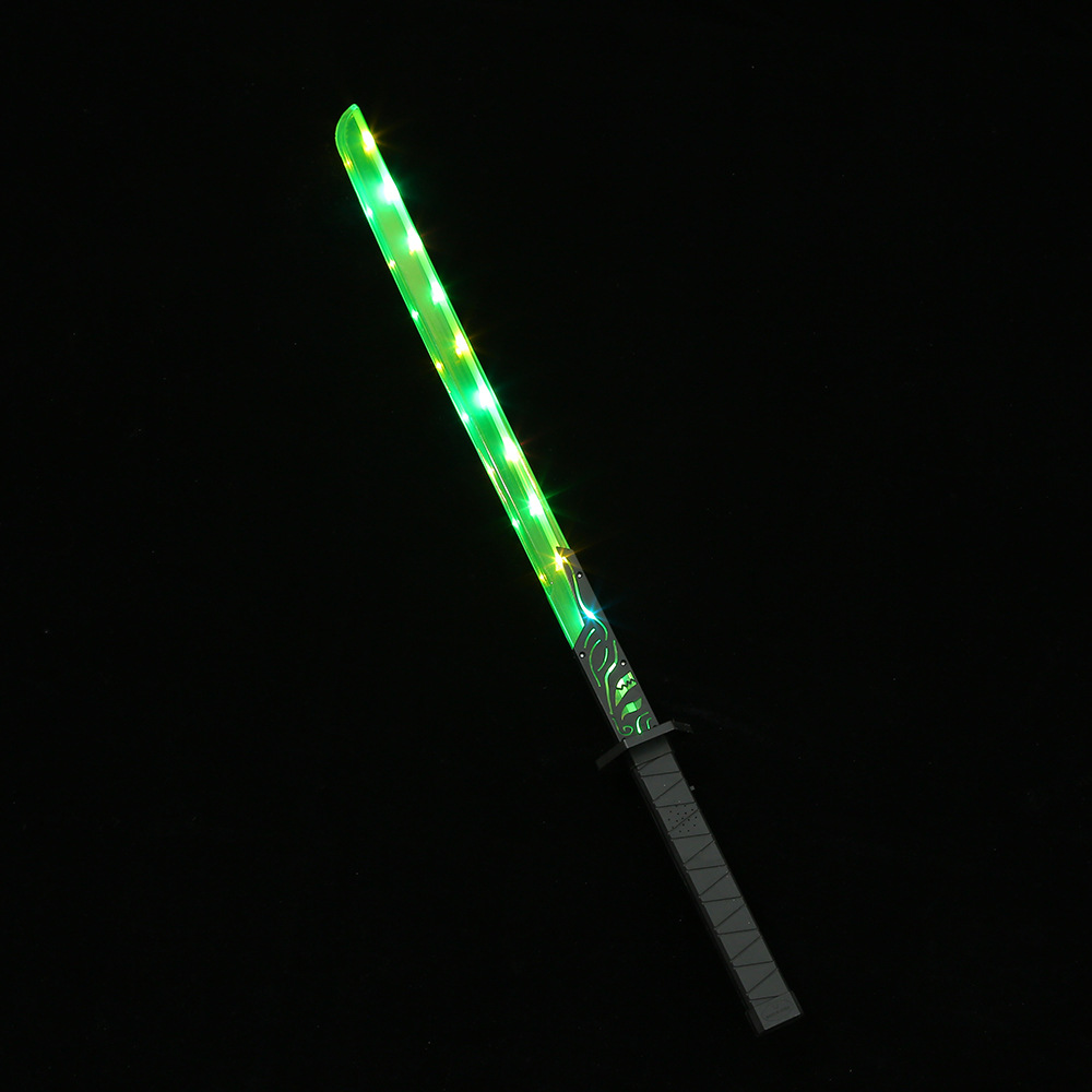武士发光刀剑闪光棒七彩闪光战斗音效激光剑夜市地摊玩具批发详情4