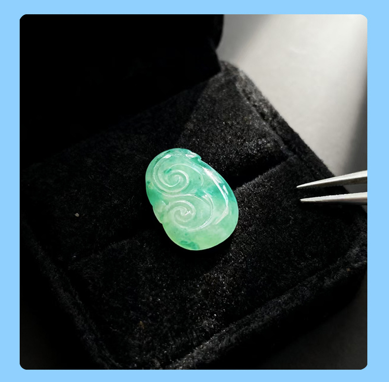 African Jade Ruyi pendant, jade pendant material, handcrafted diy necklace, jewelry accessory wholesale pic 7