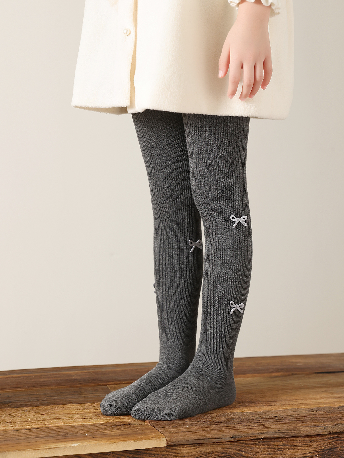 女童打底裤春秋冬薄绒中厚款一体宝宝白色外穿加绒加厚儿童连裤袜详情4