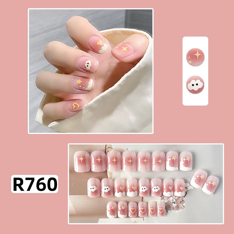 新年新款ins风穿戴甲纯欲美甲贴片显白可拆卸甲片长短款甲片成品详情12