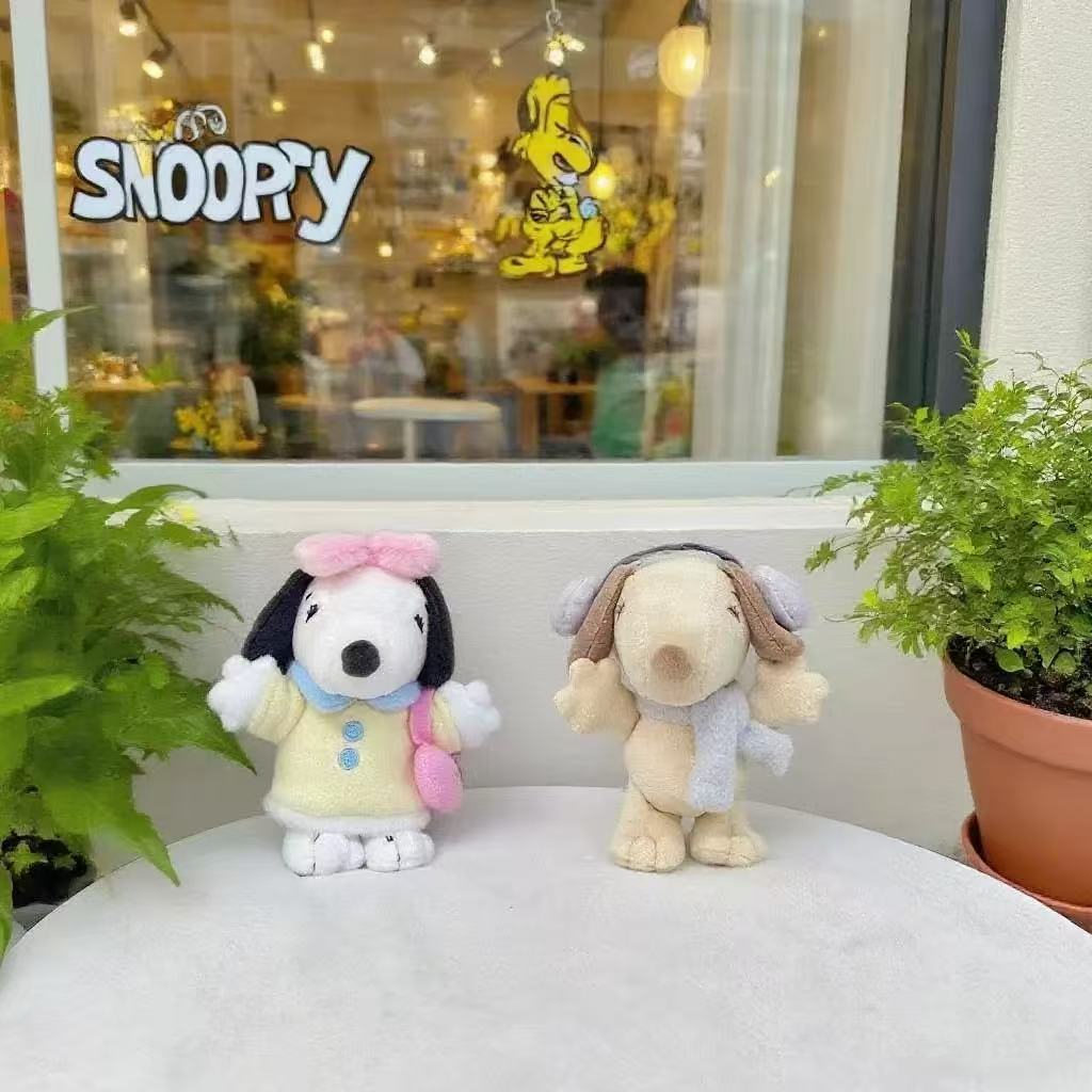 Cute food-eating animal plush keychains, bear, elephant and rabbit figurines, pendants, high-quality dolls supply pic 11