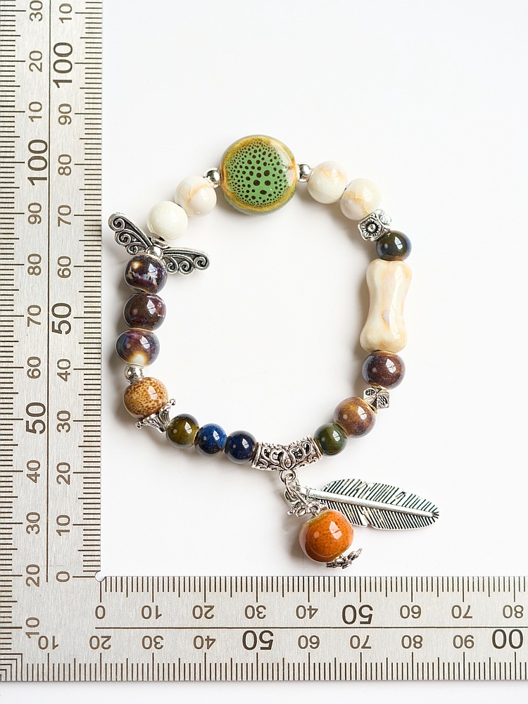 景德镇陶瓷手链批发古风串珠手工编织国风文艺饰品女生民族风手串详情10