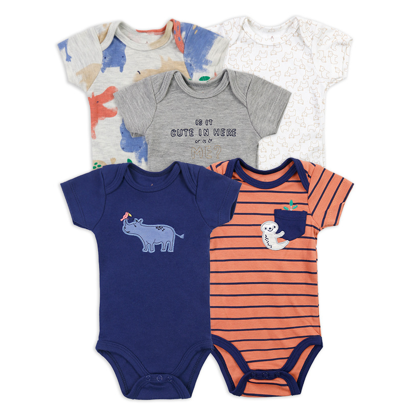 In 2025, we offer cross-border wholesale of baby clothes for 0-1 years old in Europe and America, including spring and summer wrap-around clothes and one-piece hatchclothes for infants pic 1