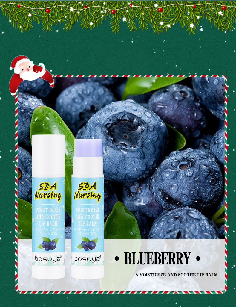 【 Cross-border Exclusive 】bosuya Christmas Lip Balm Hydrates, moisturizes, prevents dryness and cracking, and reduces lip lines. A bestseller on Amazon pic 13
