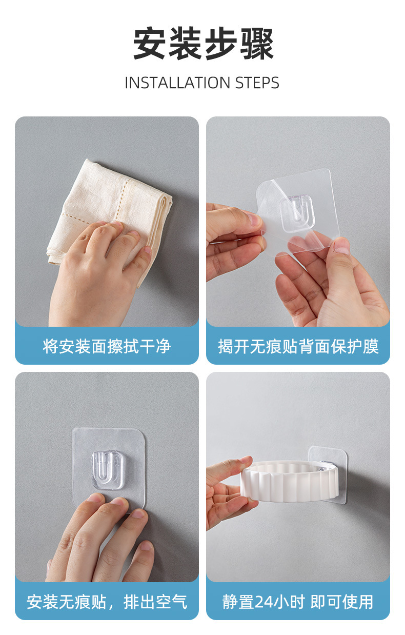 批发马桶刷家用批发现代简约套装上墙式洁厕长柄刷软毛无死角壁挂 pic 17