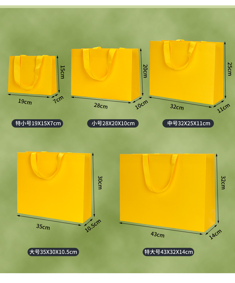 内嵌现货纸袋高档手提袋加厚白卡礼品购物袋服装包装袋外贸袋子详情10