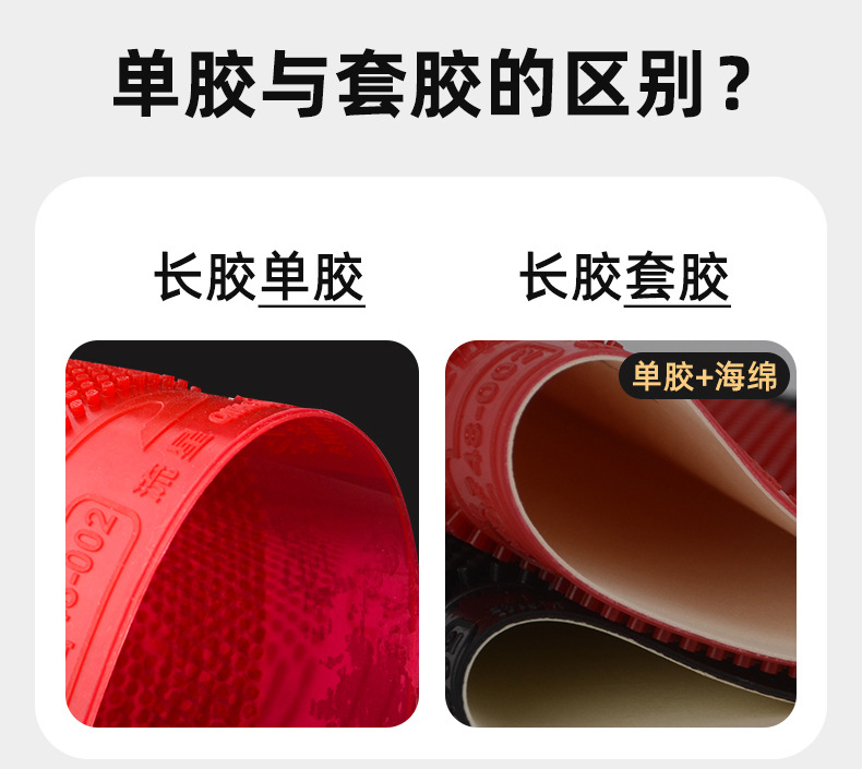 Meteor 9012 Long Rubber Table Tennis Racket Rubber Monster Series Granular Rubber Chop Ball Strange Attack Set Rubber Single Rubber Genuine product pic 3