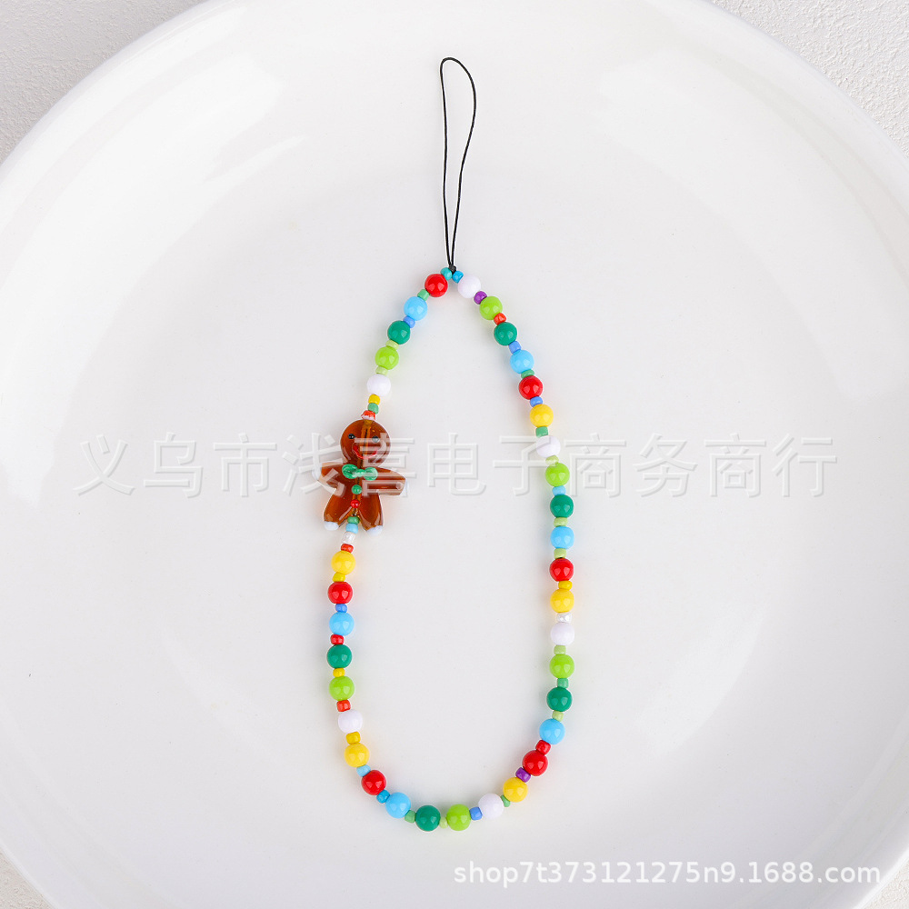 New Christmas bell DIY mobile phone chain pendant, anti-drop phone case accessory, office culture Christmas decoration pic 11