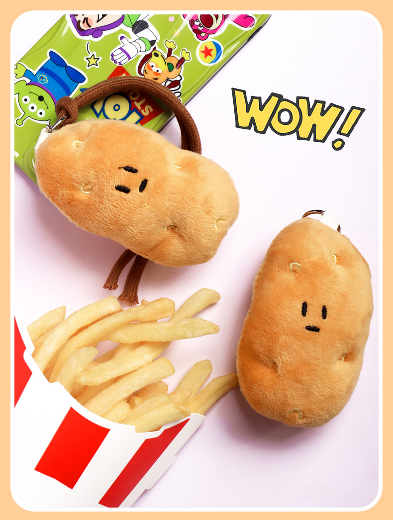 Erbin Southern Little Potato Pendant, Cute plush little potato doll pendant, keychain, creative figurine keychain pic 1
