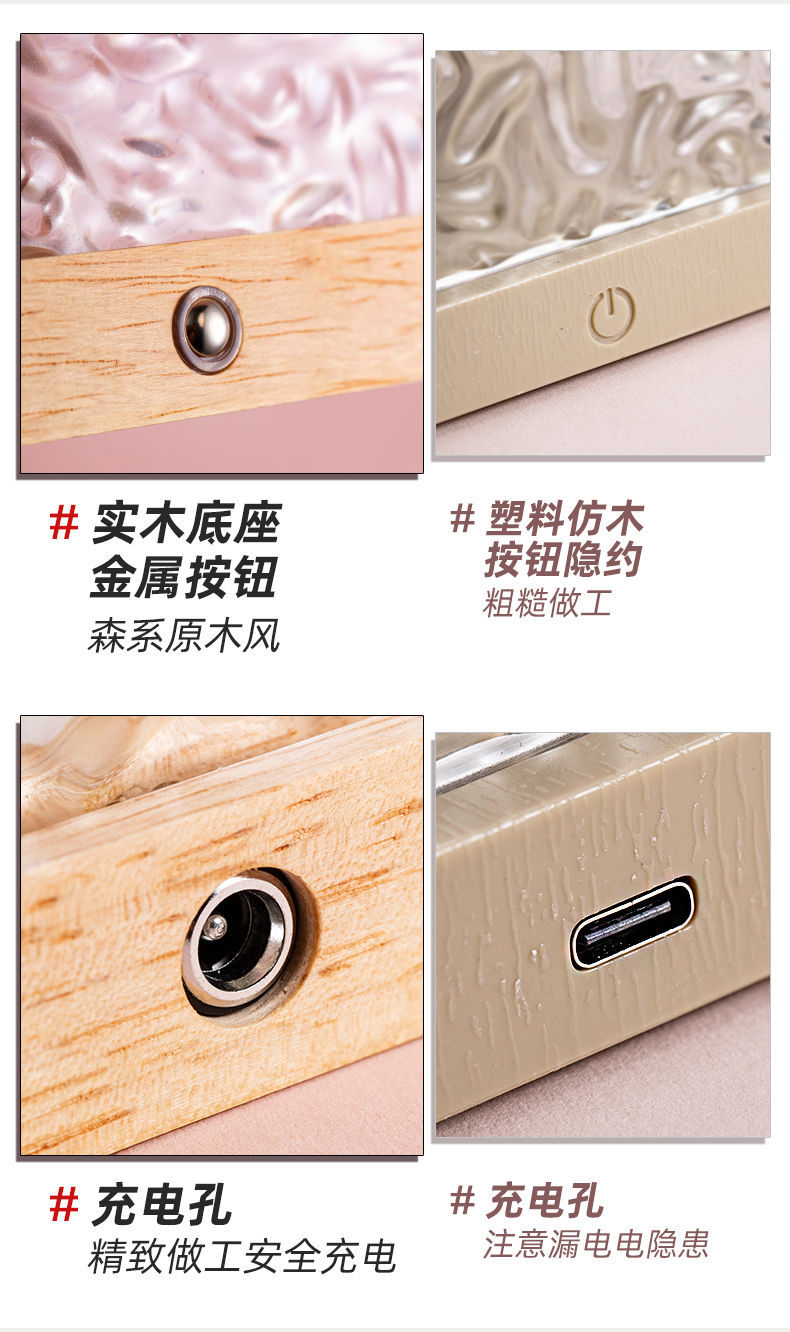 淳言爆款网红水波纹小夜灯创意床头遥控氛围灯浪漫礼物星空投影灯详情10